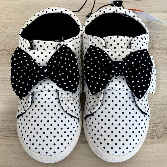 NWT!!! Sz 10T White and Black Polka Dot with Bow - Picture 1 of 4